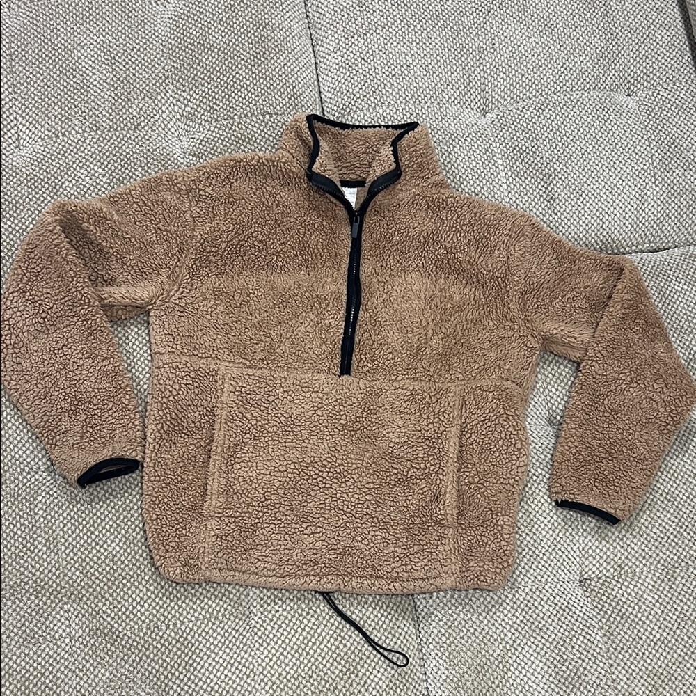 NOBO Brown Sherpa Zip-Up Sherpa Jacket